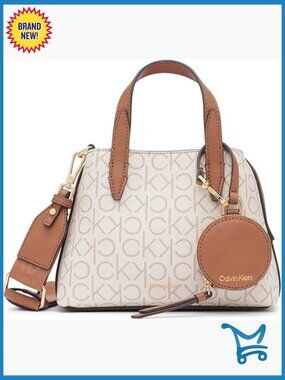 Mini Satchel Crossbody Bag Vegan Leather Triple Compartment Removable Strap